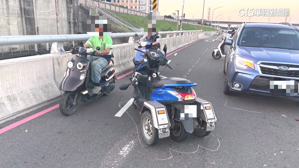 男騎身障「特製機車」沿路飆　欲超車逆向跨車道遭撞