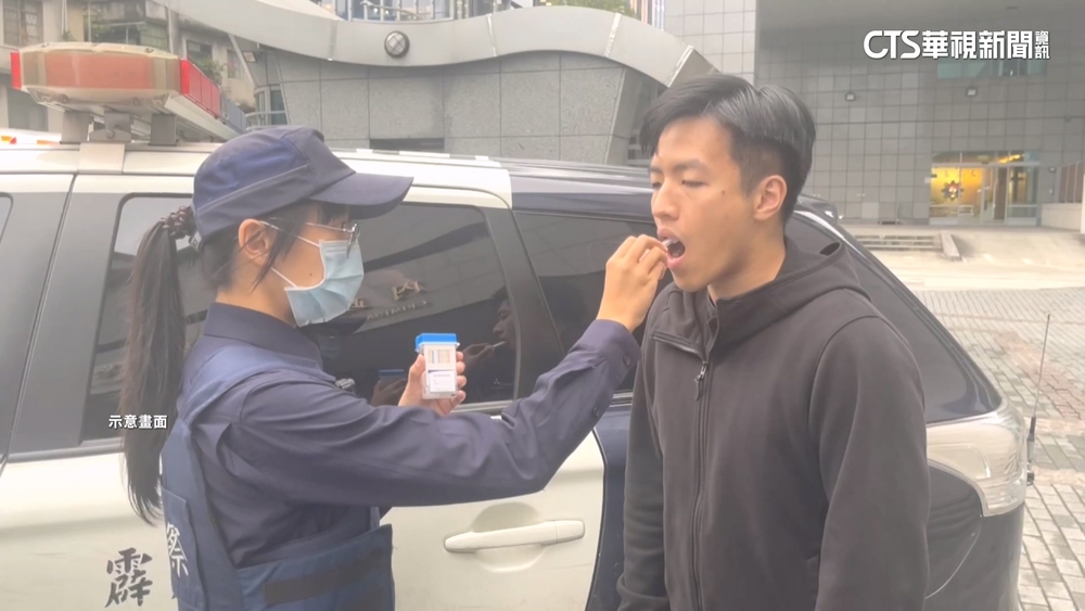 3分鐘揪毒駕！　新執法首日高雄首宗案件　騎士陽性反應