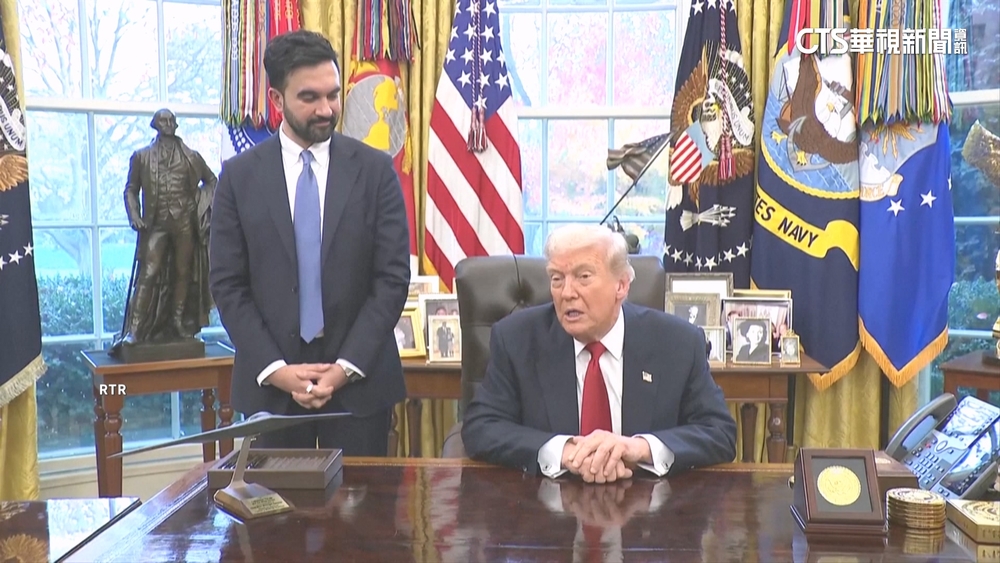 沒有謾罵只有笑容！　曼達尼會川普　白宮一片祥和