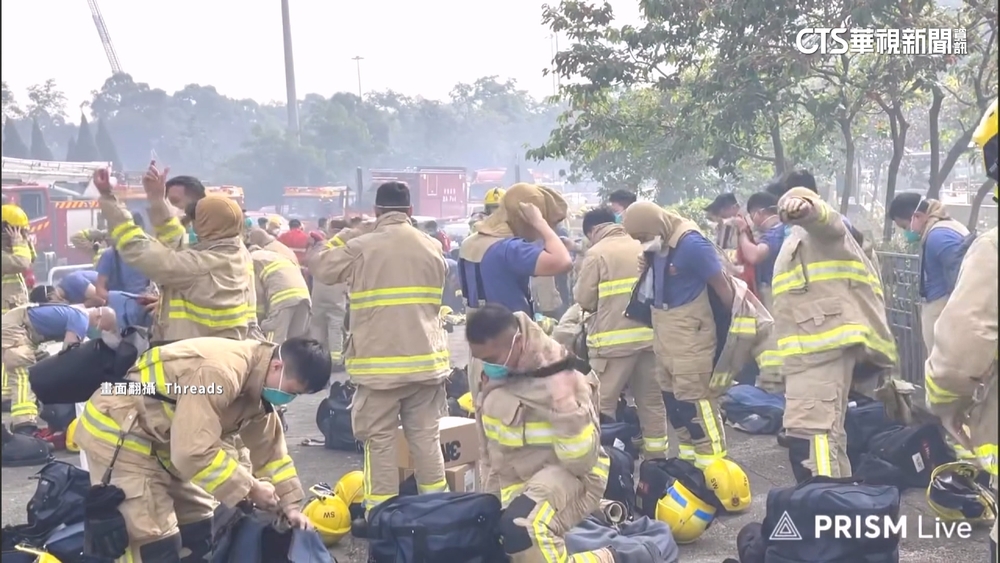 宏福苑大火後消防逐層搜索　消防員日爬千層樓梯