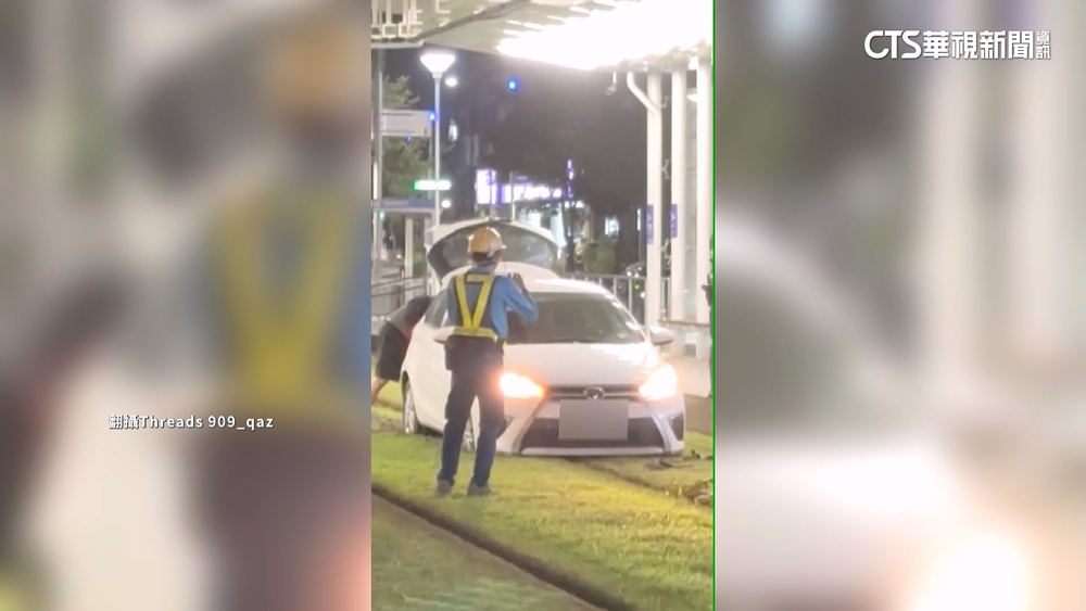 73歲駕駛疑不熟路況開進輕軌　開800公尺才停下