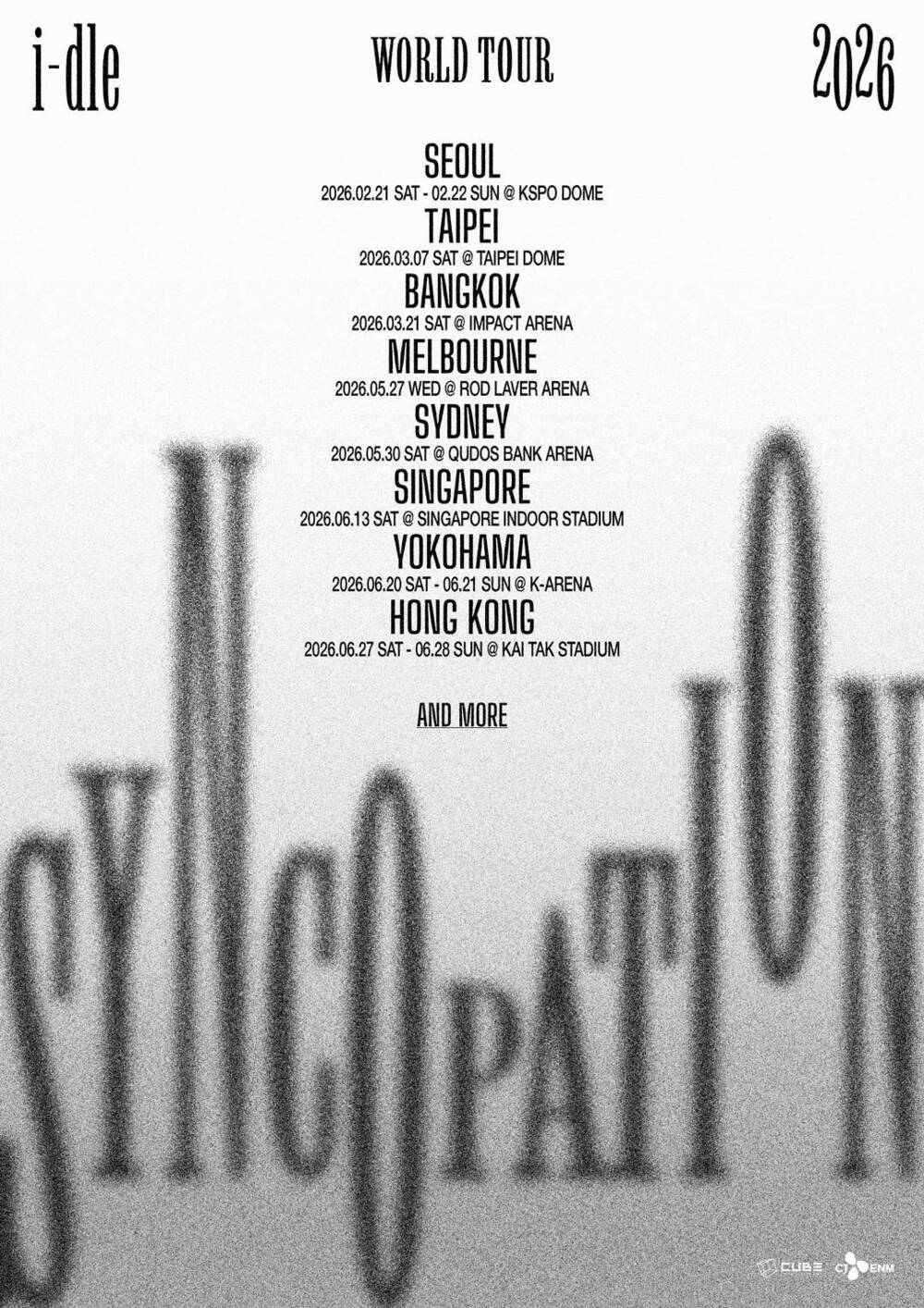 i-dle公布2026世界巡演　3/7將嗨翻台北大巨蛋