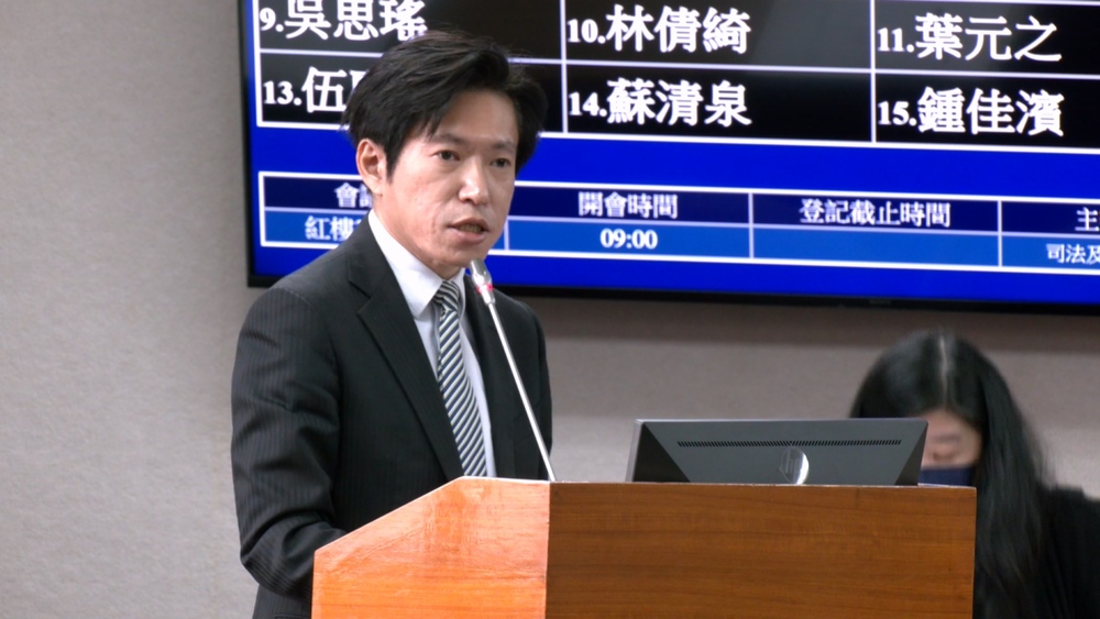 立院備詢引熱議！　張惇涵：只是盡我應該盡的本分