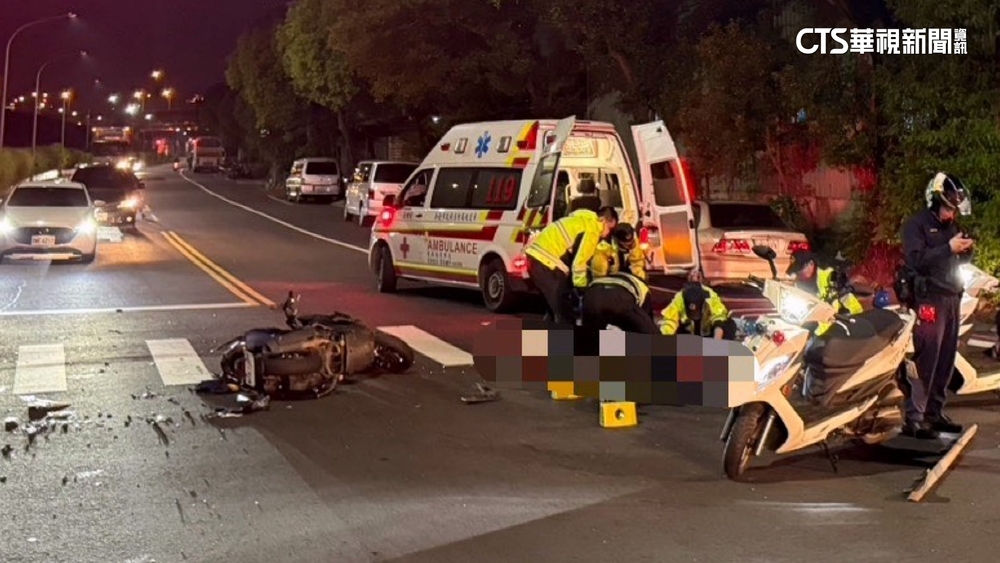 騎士直行和左轉車碰撞　「當場噴飛」無呼吸心跳