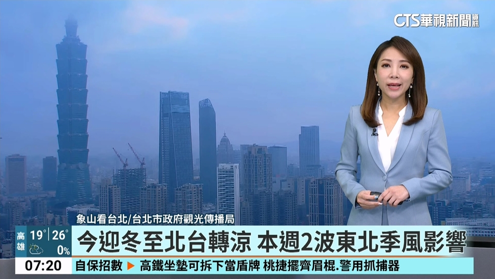 今迎冬至北台轉涼　本週2波東北季風影響