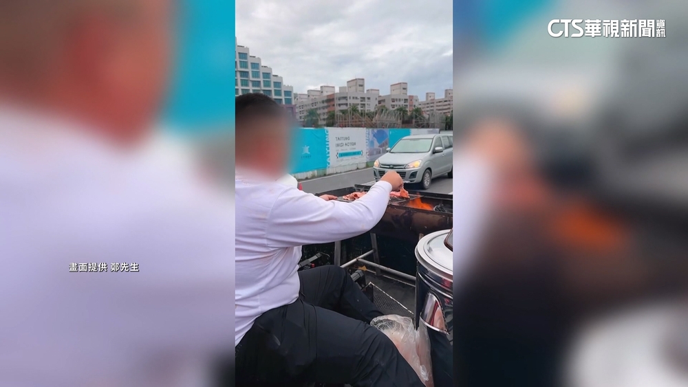 貨車化身「移動烤肉車」　沿途飄香邀民眾共享美味