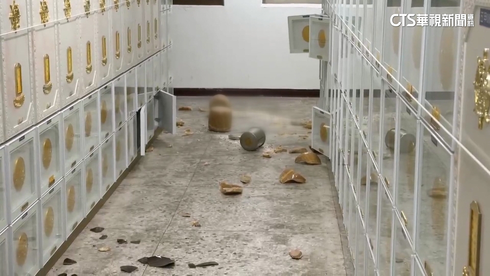 台東卑南規模6.1地震　震央附近納骨塔「骨灰甕摔破」