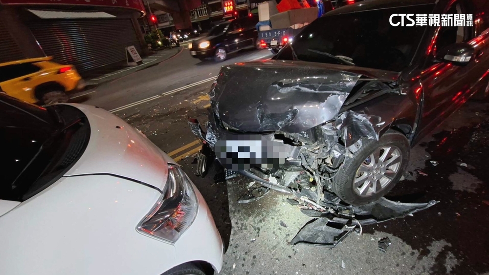 10分鐘3車禍！毒駕悚撞8車4人傷　男遭逮送辦