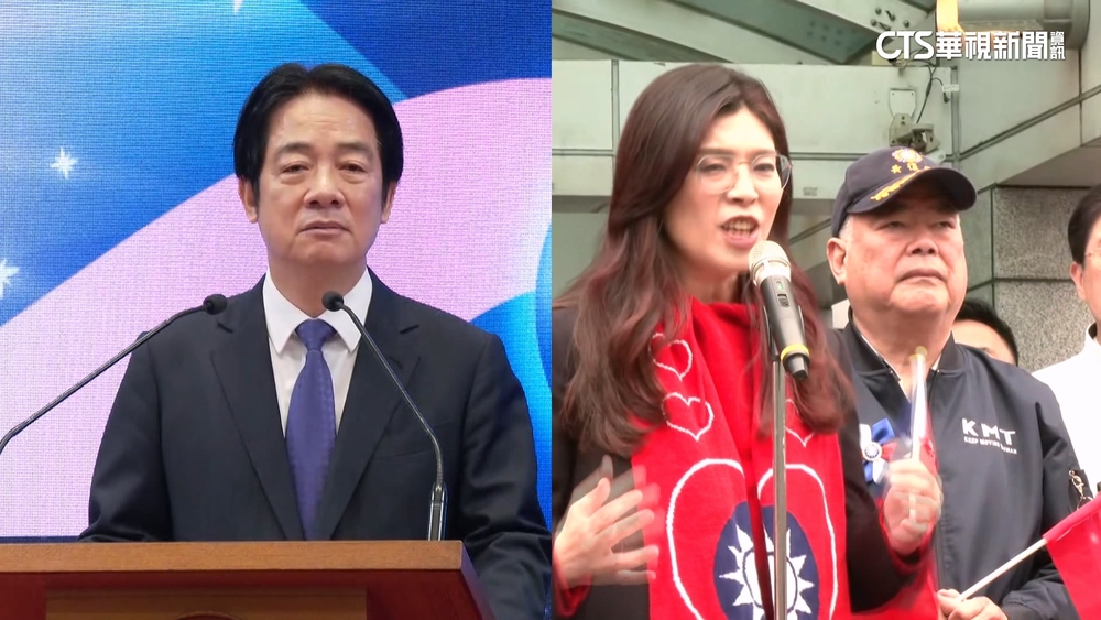 總統府元旦升旗典禮　賴清德同框鄭麗文「零互動」