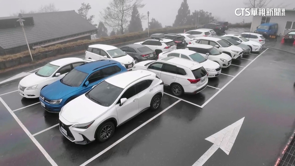 強烈冷氣團報到！　太平山「探0度」　遊客湧入來追雪