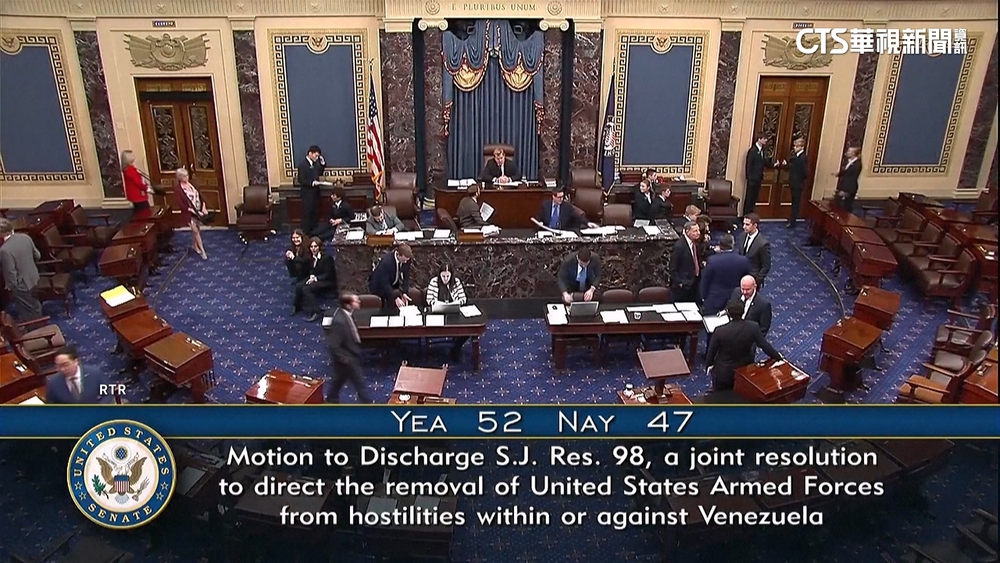 美參院通過決議　再對委內瑞拉動武須經國會授權