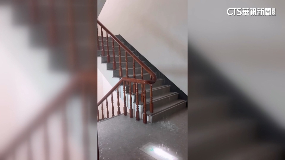 入住驚魂！溫泉會館疑爆管「水淹房」　樓梯成人造瀑布