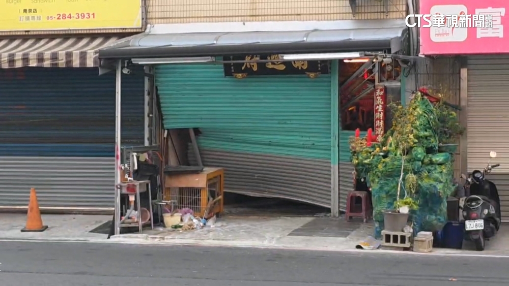 私人神壇遭砸廟.開車撞鐵捲門　檢警持拘票逮2主嫌