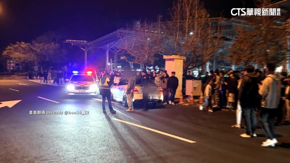 南投服務區炸街！帥不過幾秒被攔　圍觀民眾拍手叫好