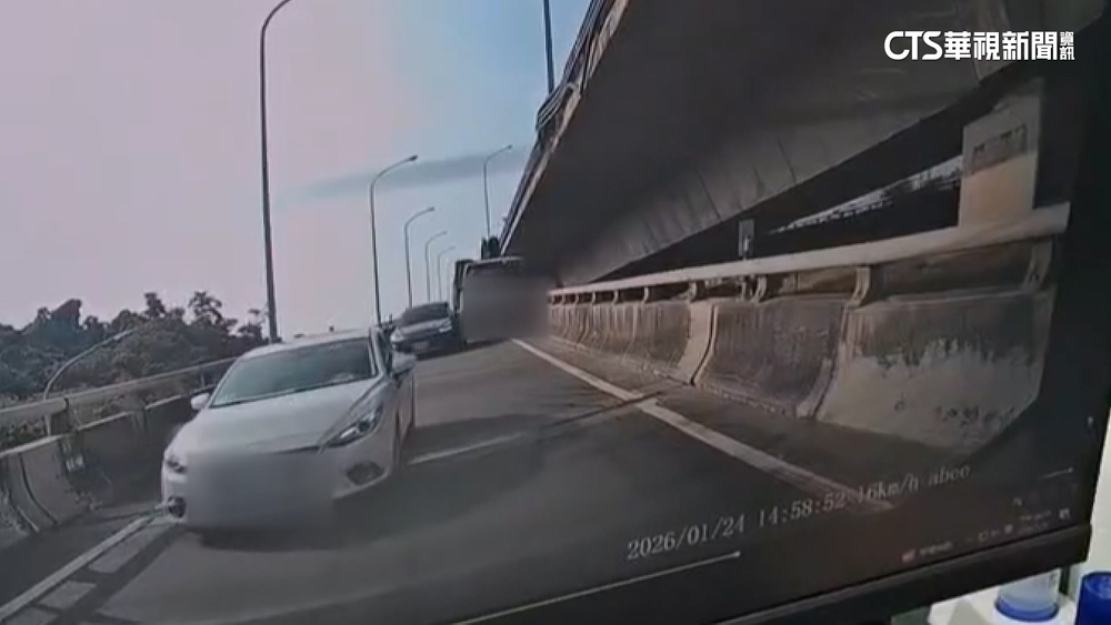 夫妻載4歲童遭貨車追撞　爆駕駛連撞2車肇逃