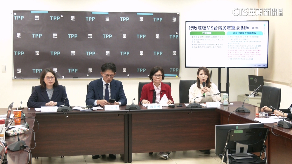 民眾黨自提軍購條例「5項4000億」　國防部批：項目不完整