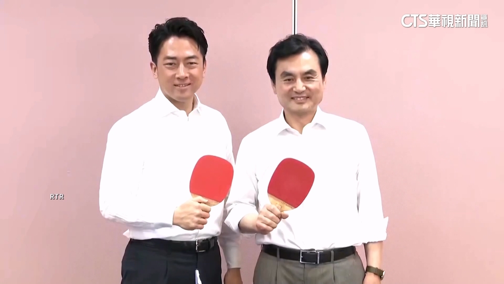 小泉進次郎會見南韓防長　2人打桌球加深友誼